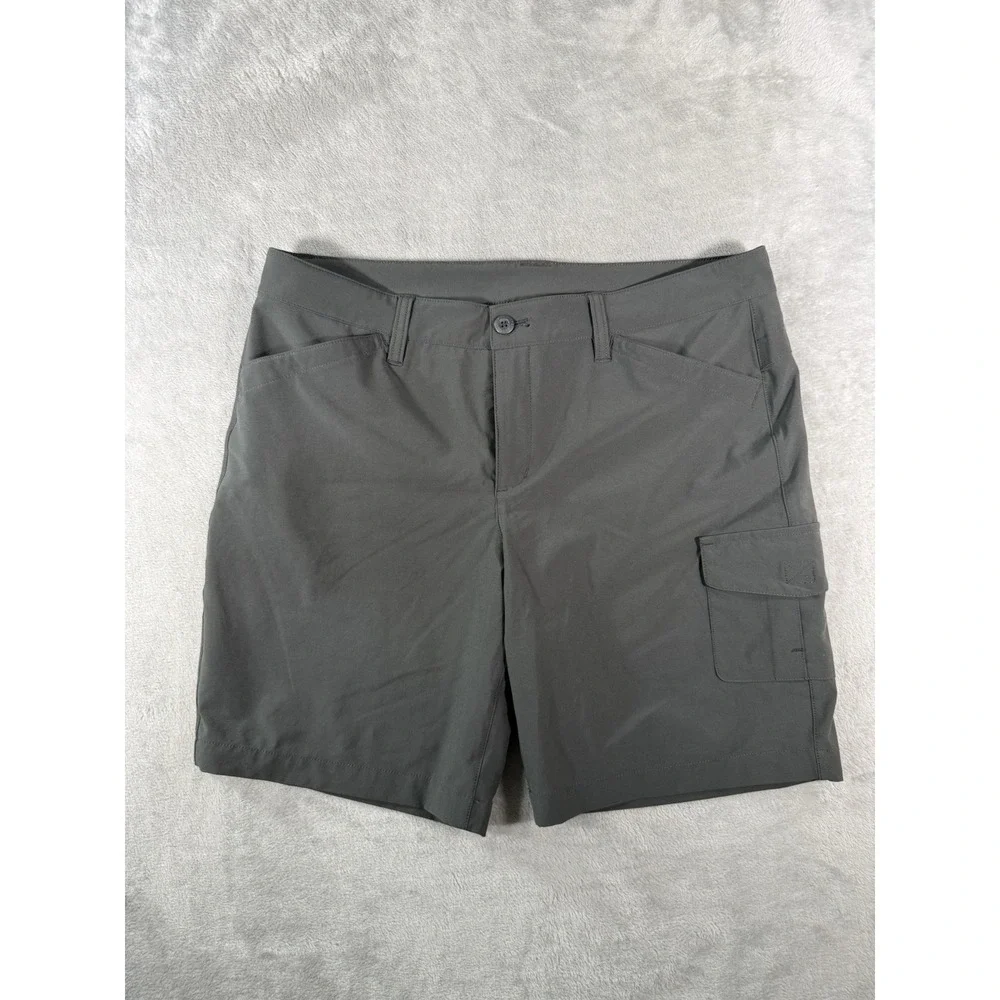 Eddie Bauer Short Women's 12 Grey Adventurer Performance Cargo 0085